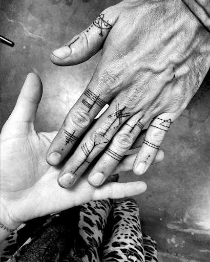 Explore blue rose tattoo ideas, creative tattoo ideas in Carefree, available at Lucid Arts - Design & Tattoo