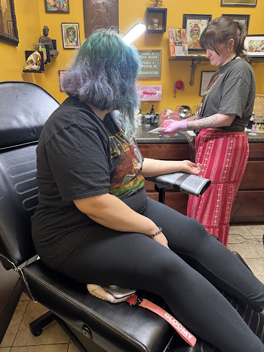 Explore leg tattoo cover up ideas, creative tattoo ideas in Prattville, available at Outlaw Custom Tattoo