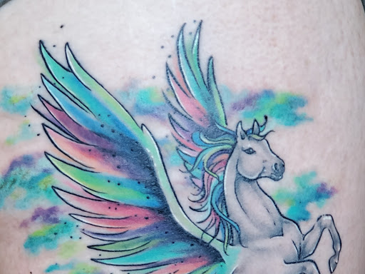 Explore sleeve cover up tattoo ideas, creative tattoo ideas in Coquille, available at Inspired Ink Tattoo Shop