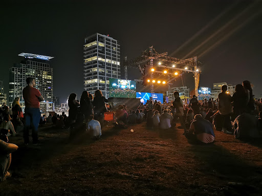 Nightclubs on the beach in Tel Aviv