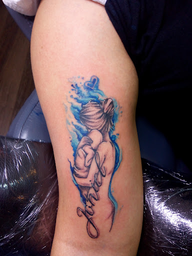 Explore infantry tattoo ideas, creative tattoo ideas in Cleveland, available at NBA tattoo