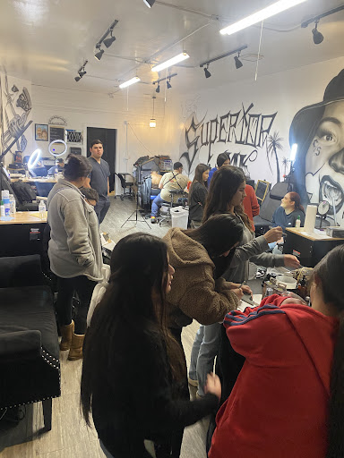 Explore lion sleeve tattoo ideas, creative tattoo ideas in Downey, available at Superior Ink Tattoo and Piercings