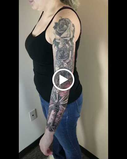 Explore mens wrist tattoo ideas, creative tattoo ideas in Mount Pleasant, available at Bryan Briggs Iron Tiger Tattoos