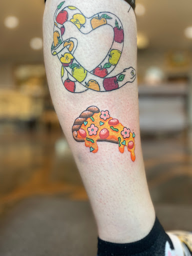 Explore hippie tattoo ideas, creative tattoo ideas in Salt Lake City, available at Salty Kitten Tattoo Co.