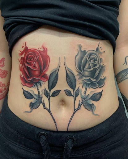 Explore back of head tattoo ideas, creative tattoo ideas in Clarksville, available at Argonaut Tattoo Studio