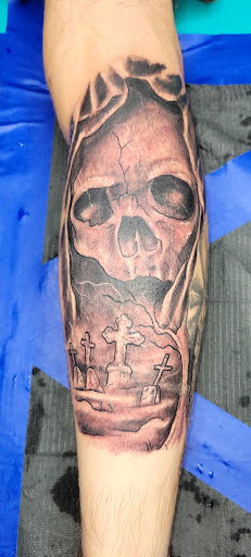 Explore cancer awareness tattoo ideas, creative tattoo ideas in Canton, available at DEAD KAT TATTOO