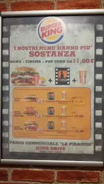 Burger King à Torri di Quartesolo menu
