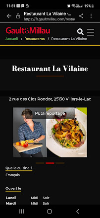 Photos du propriétaire du Restaurant La Vilaine à Villers-le-Lac - n°8