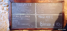 La Caverna dei Nani à Pontremoli menu