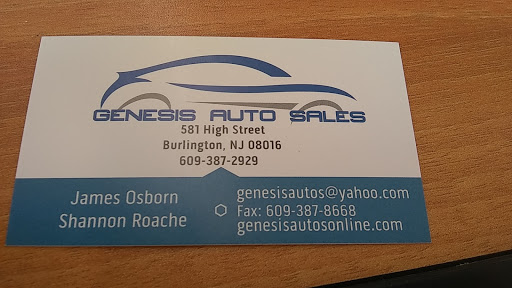 Used Car Dealer «Genesis Auto Sales», reviews and photos, 581 High St, Burlington, NJ 08016, USA