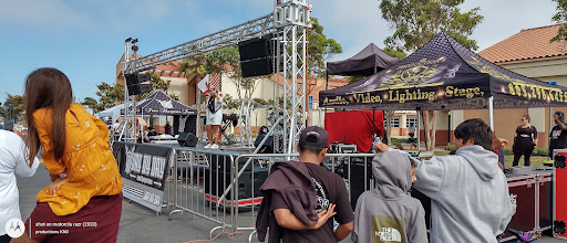 Productions KND stage, LED Video Wall, P.A. sound system, audio, lighting, Dance floor image