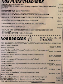 Restaurant Le Grognard à Riquewihr (le menu)