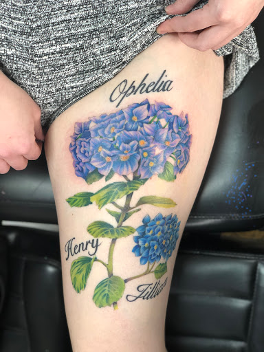 Explore chest and stomach tattoo ideas, creative tattoo ideas in Huntington, available at Golden Dagger Tattoos and Piercings