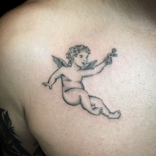 Explore fourth wing tattoo ideas, creative tattoo ideas in Oshkosh, available at Easy Street Tattoo
