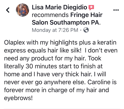 Hair Salon «FRINGE Hair Salon», reviews and photos, 775 2nd St Pike, Southampton, PA 18966, USA