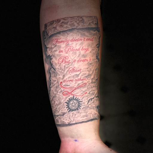 Find tattoos with letters ideas for your next unique tattoo in Evansville at Ink Therapy 101