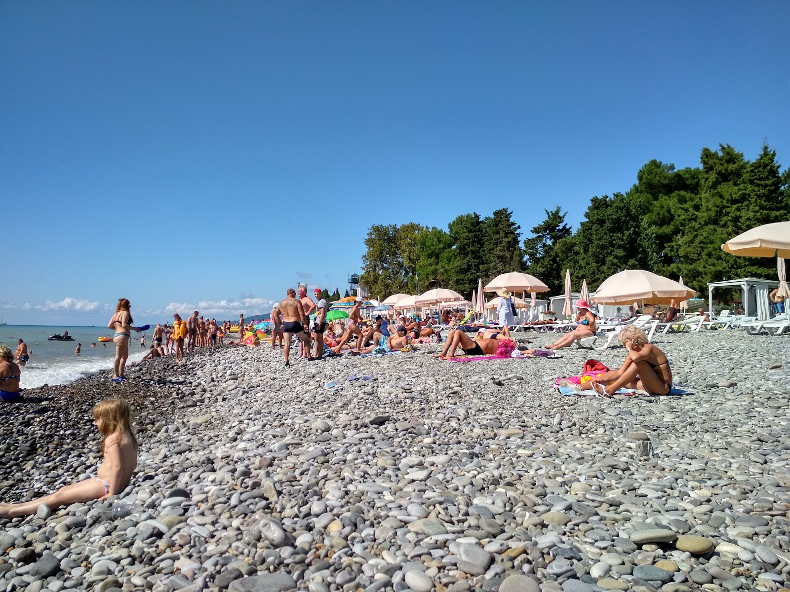 Foto di Lazarevskoe beach con spiaggia spaziosa