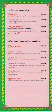 Mari Valentino à Bagnères-de-Bigorre menu