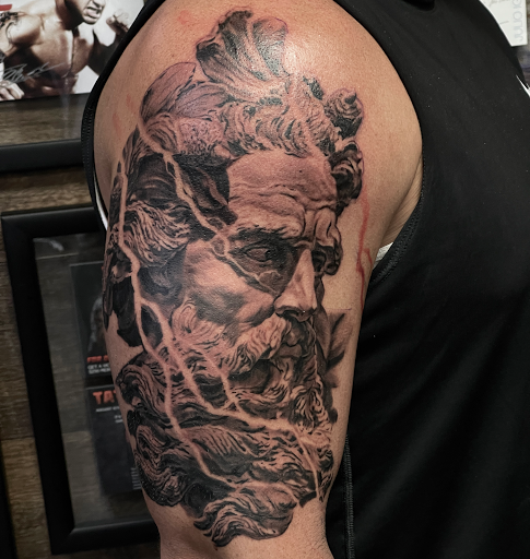 Explore carousel tattoo ideas, creative tattoo ideas in Deerfield Beach, available at Black Rose Tattoo Studio