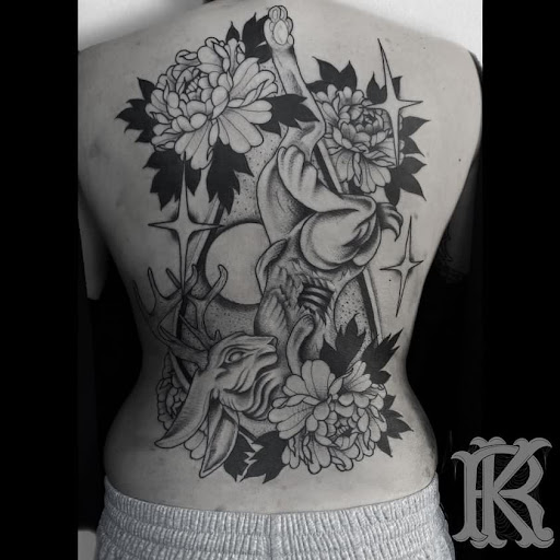 Explore racoon tattoo ideas, creative tattoo ideas in Modesto, available at Dying Art Tattoo