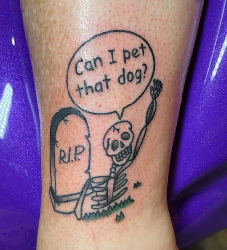 Explore black flower tattoo ideas, creative tattoo ideas in Indianapolis, available at Infamous Tattoo Studio