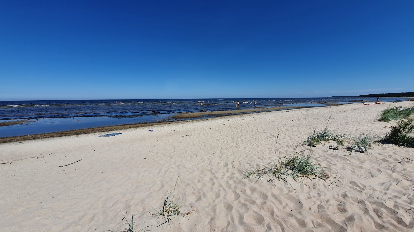 Photo of Upesgriva beach with long straight shore