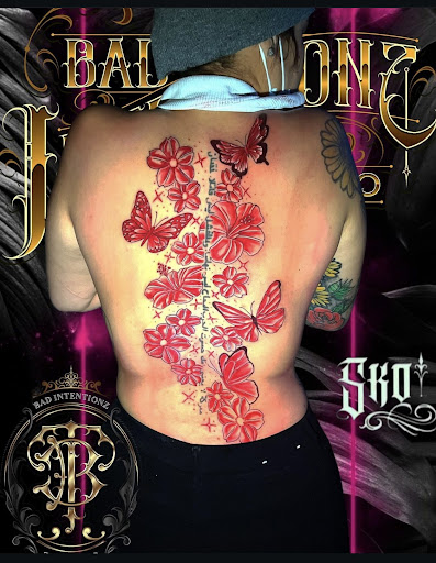 Explore unconditional love symbol tattoo ideas, creative tattoo ideas in Bloomfield, available at Bad Intentionz Tattoo Studio