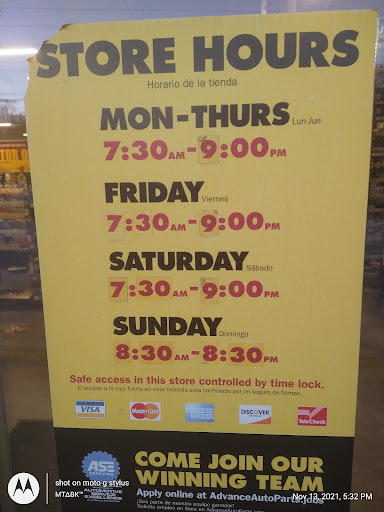 Auto Parts Store «Advance Auto Parts», reviews and photos, 1714 Old Pendergrass Rd, Jefferson, GA 30549, USA