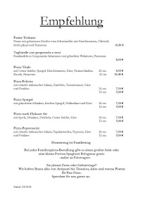 Restaurant Piazza Rimini à Schneverdingen (le menu)