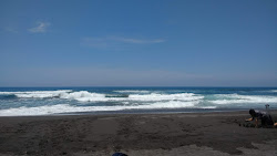 Photo de Playa de Cuyutlan avec rivage droit, long