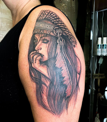 Explore clock hand tattoo ideas, creative tattoo ideas in Sumter, available at Broken Arrow Tattoo Studio