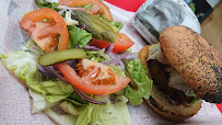 Hamburger végétarien du Restaurant de hamburgers Burger savoyard Chez Toto Saint Jean d'Aulps - n°4