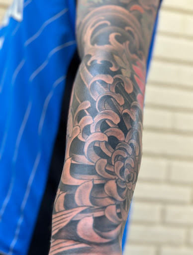 Explore tattoo ideas for bicep, creative tattoo ideas in Saint Petersburg, available at Buku Tattoo Studio