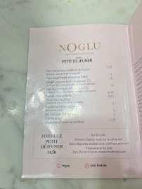 Restaurant sans gluten Noglu à Paris - menu / carte