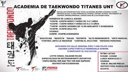 Taekwondo Titanes Unt - Calle Gral Piña 239A-C, Lopez Portillo, 83104 Hermosillo, Son., Mexico