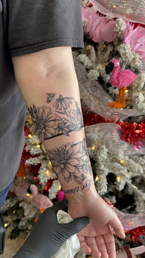 Explore boyfriend name tattoo ideas for girlfriend, creative tattoo ideas in Conroe, available at Nicoles Tattoos and Piercings