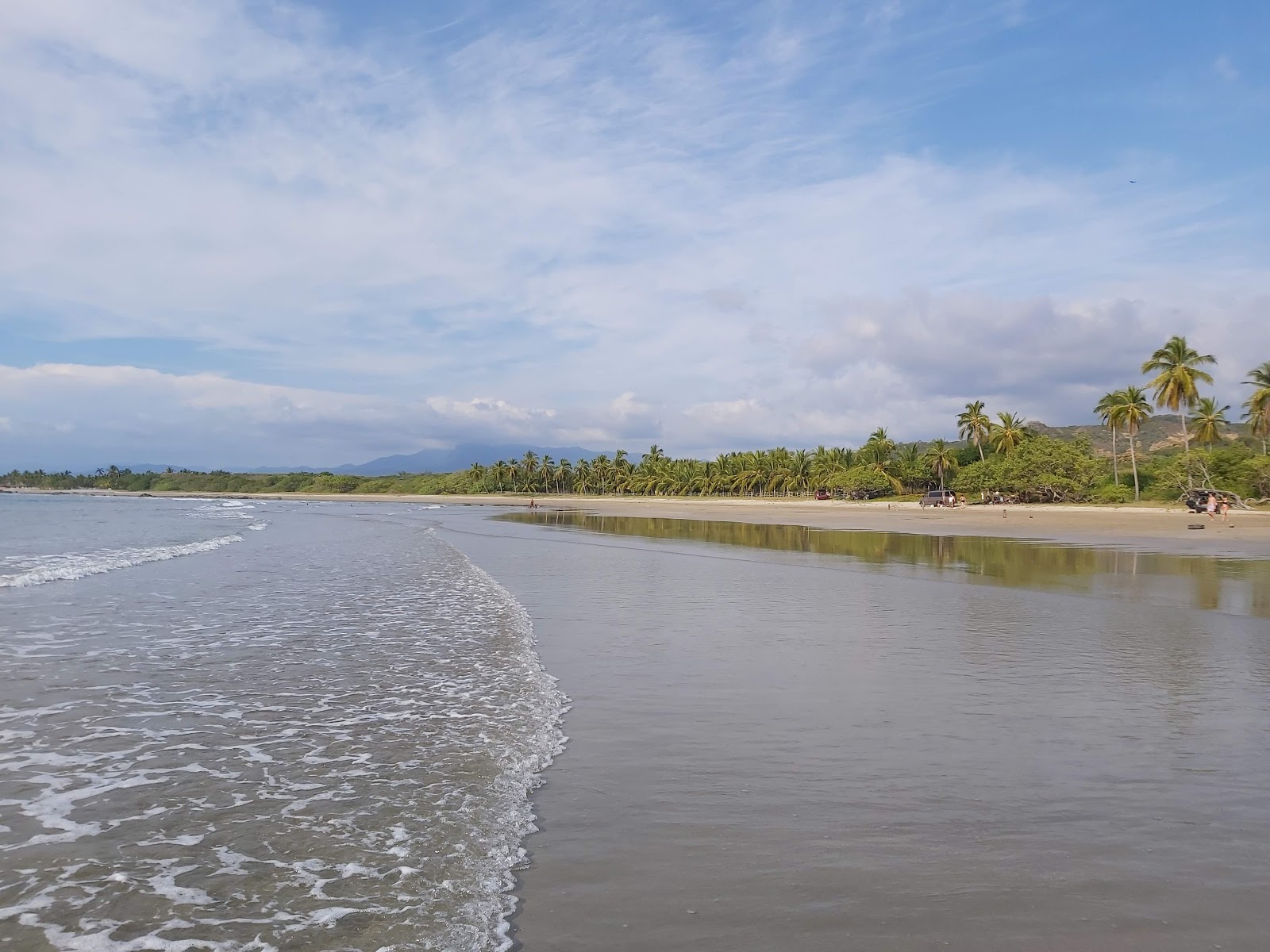 Photo de Playa Majahua avec droit et long