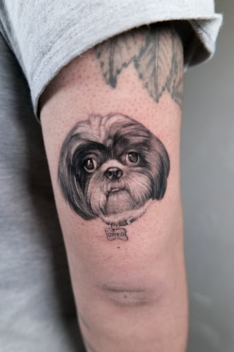 Explore small bee tattoo ideas, creative tattoo ideas in Los Angeles, available at Ethos Art Haus Tattoo