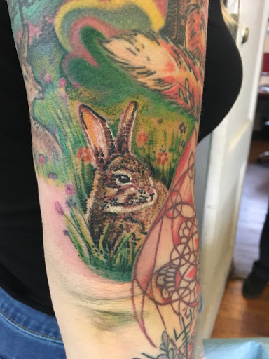 Explore brave tattoo ideas, creative tattoo ideas in Milford, available at Golden Hammer Tattoo Studios