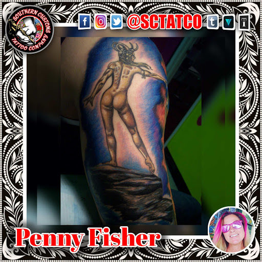Explore pisces sign tattoo ideas, creative tattoo ideas in Fayetteville, available at Southern Customs Tattoo Company