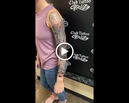 Explore side neck tattoo ideas, creative tattoo ideas in Scottsdale, available at Club Tattoo