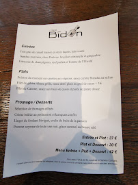 Menu / carte de Restaurant Le Petit Bidon à Colmar