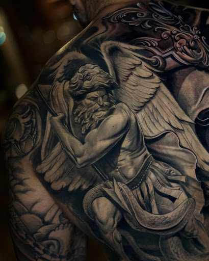 Explore tattoo cover up ideas for guys, creative tattoo ideas in Kissimmee, available at Fallen Sparrow Tattoo Co