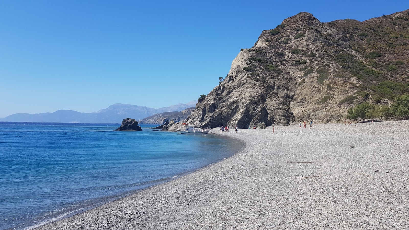 Photo of Forokli beach with turquoise pure water surface