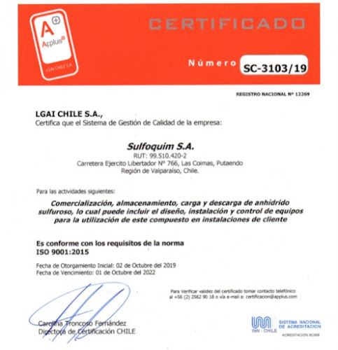 Consultores ISO 9001 SpA - Spa