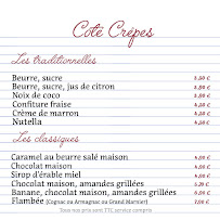 Crêperie La Mère Michel à Bordeaux - menu / carte