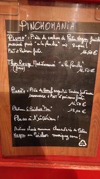 Menu / carte de Pinchomania à Toulon