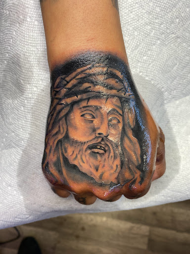 Explore grieving tattoo ideas, creative tattoo ideas in Modesto, available at Dying Art Tattoo