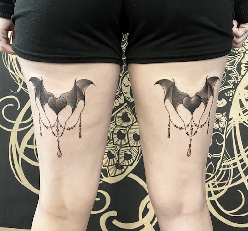 Explore lower stomach tattoo ideas, creative tattoo ideas in Tucson, available at The Painted Lady Tattoo