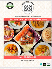 Restaurant indien Zam Zam - Restauration indian (certifee Achahada) à Pierrefitte-sur-Seine (la carte)